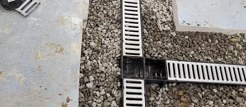 Storm Water Trench Drain Repair in Aurora, ON